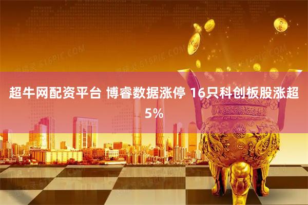 超牛网配资平台 博睿数据涨停 16只科创板股涨超5%