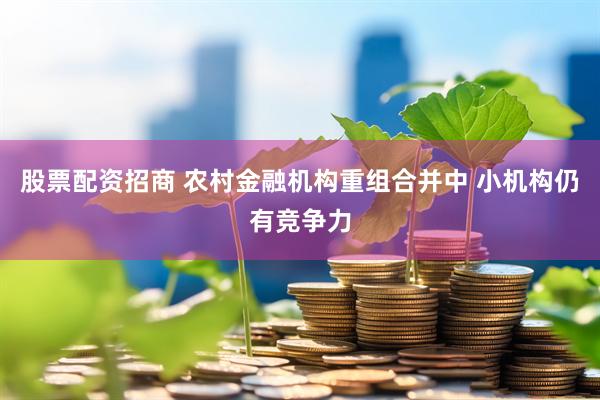 股票配资招商 农村金融机构重组合并中 小机构仍有竞争力