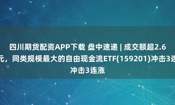 四川期货配资APP下载 盘中速递 | 成交额超2.6亿元，同类规模最大的自由现金流ETF(159201)冲击3连涨